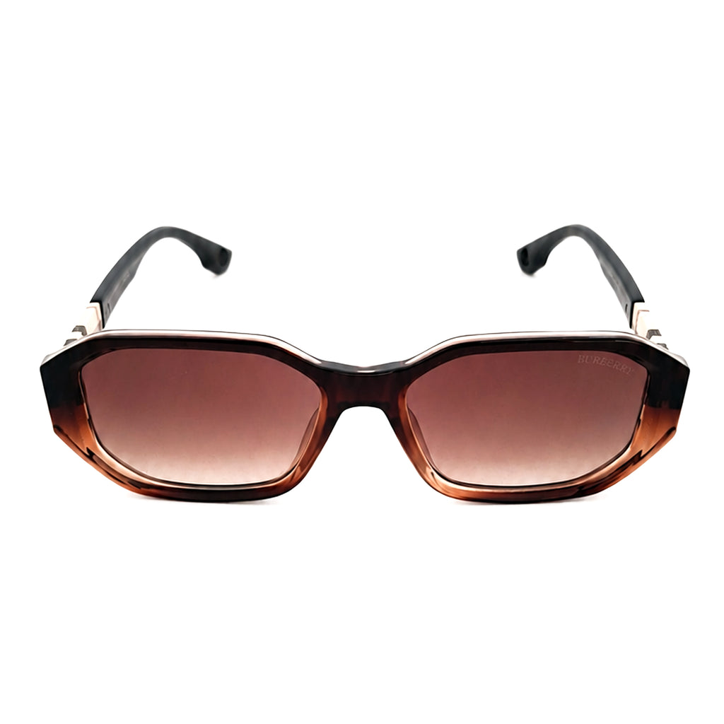 Burberry Brown Geometric Sunglasses - Other Side Angle