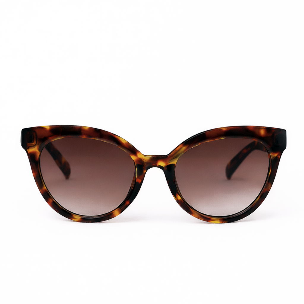 Tortoise Cat-Eye Oversized Sunglasses for Women